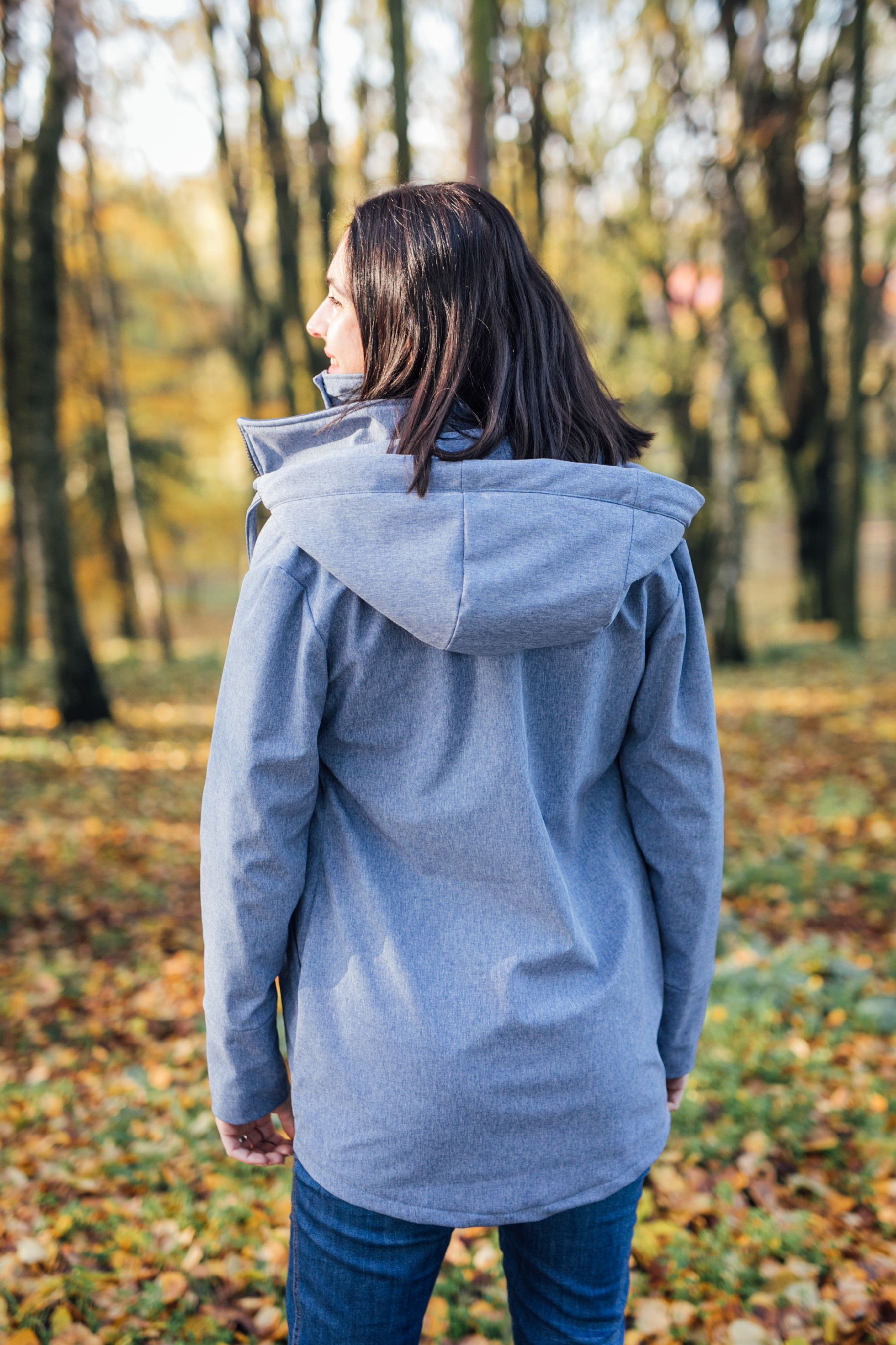Softshellová bunda Be Lenka - Steel Blue Provedení: Nosící bunda se softshellovou vsádkou 2 v 1, Velikost: S - obrázek 2