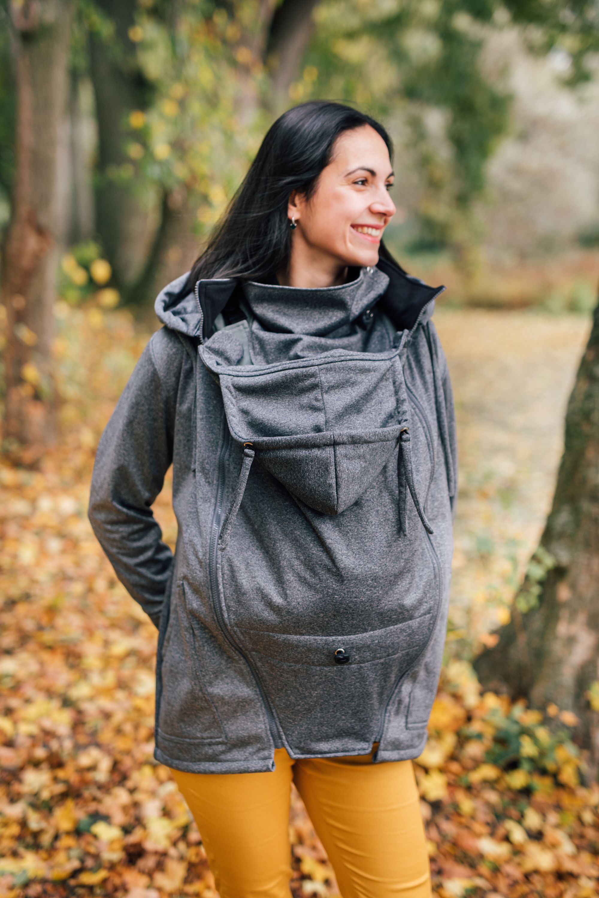 Softshellová bunda Be Lenka - Pebble Grey Provedení: Nosící bunda se softshellovou vsádkou 2 v 1, Velikost: L - obrázek 3