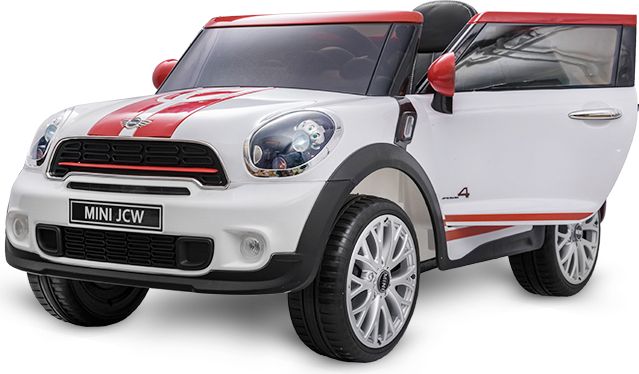 Elektrické autíčko Mini Moris, 2.4GHz, Eva kola, kožená sedačka - bílé - obrázek 1