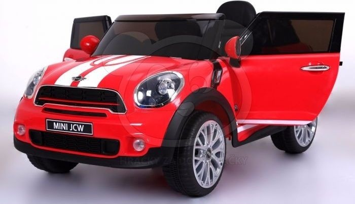 Elektrické autíčko Mini Moris, 2.4GHz, Eva kola, kožená sedačka - bílé - obrázek 2