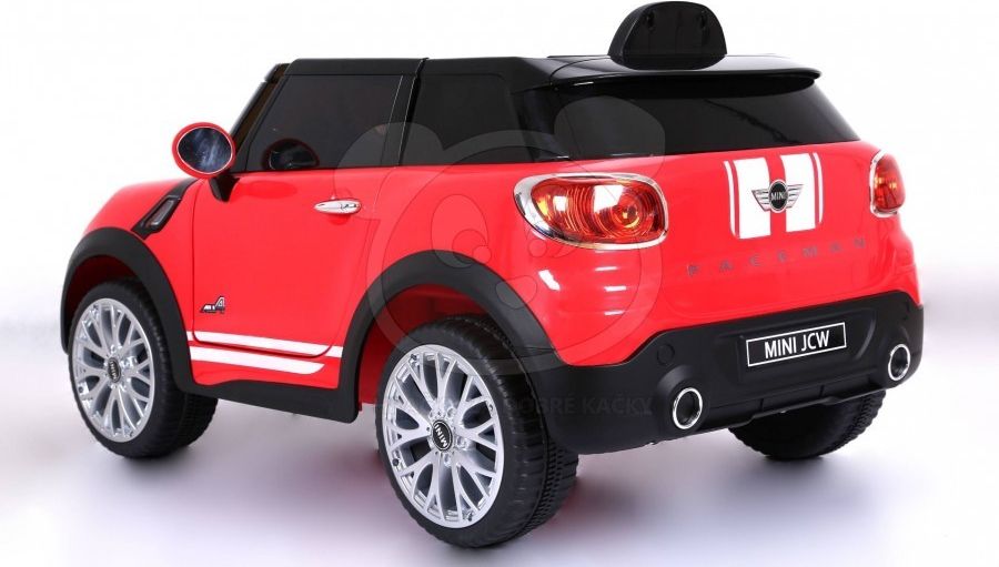 Elektrické autíčko Mini Moris, 2.4GHz, Eva kola, kožená sedačka - bílé - obrázek 3