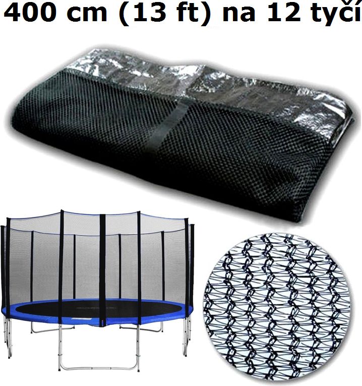 Ochranná síť na trampolínu 400 cm (13 ft) na 12 tyčí - obrázek 1