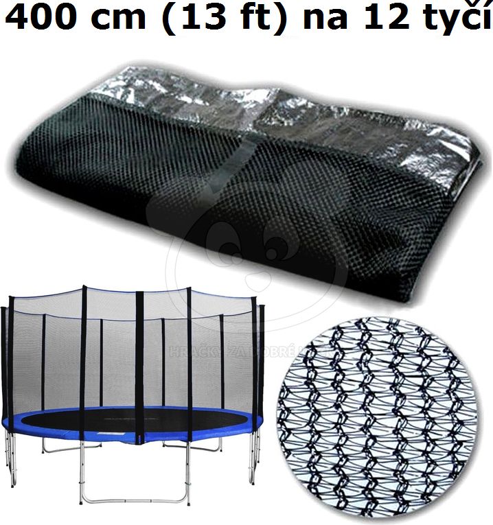 Ochranná síť na trampolínu 400 cm (13 ft) na 12 tyčí - obrázek 2