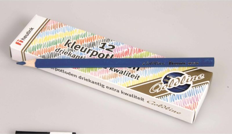 Pastelky trojhranné Goldline 3,7 mm, 12 ks, tmavě modré