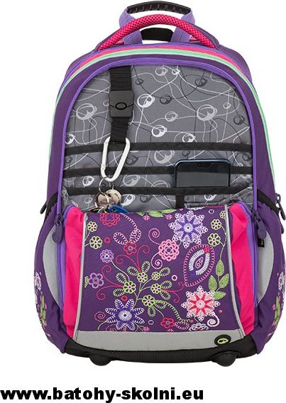 Školní batoh Květy 3 dílný set Bagmaster MERCURY 9 A - Doprava Zdarma - obrázek 15