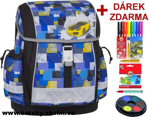 Školní aktovka Bagmaster Auto Epson 8 B - Doprava Zdarma - obrázek 1