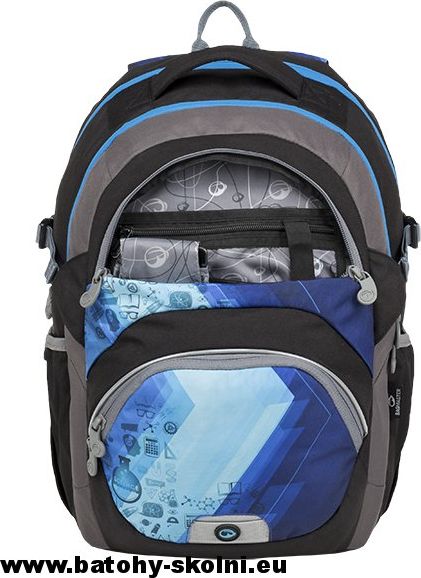 Školní batoh Theory 9 D BLUE-BLACK-GRAY Bagmaster - Doprava Zdarma - obrázek 3
