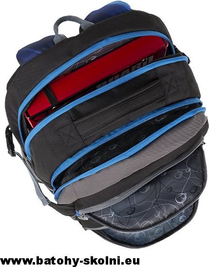 Školní batoh Theory 9 D BLUE-BLACK-GRAY Bagmaster - Doprava Zdarma - obrázek 6