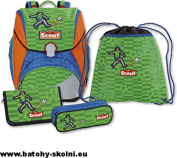 Školní batoh Scout Alpha 4 dílný set Fotbalista  - Doprava Zdarma - obrázek 1