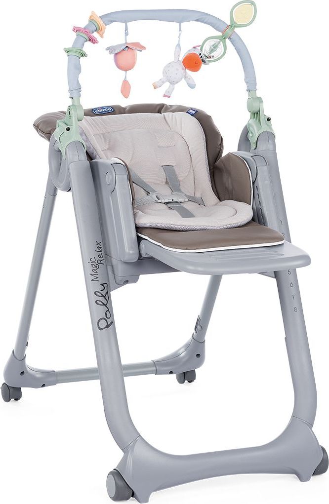 Chicco Židlička jídelní Polly Magic Relax - Dove Grey - obrázek 2