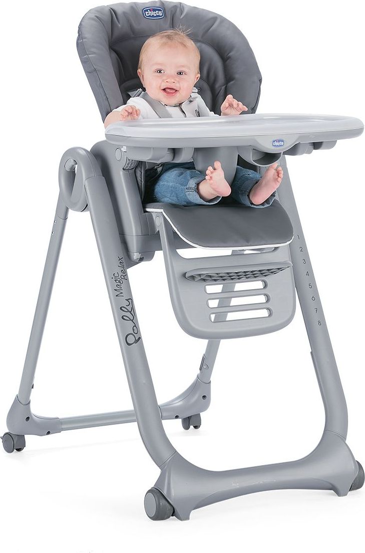 Chicco Židlička jídelní Polly Magic Relax - Dove Grey - obrázek 4