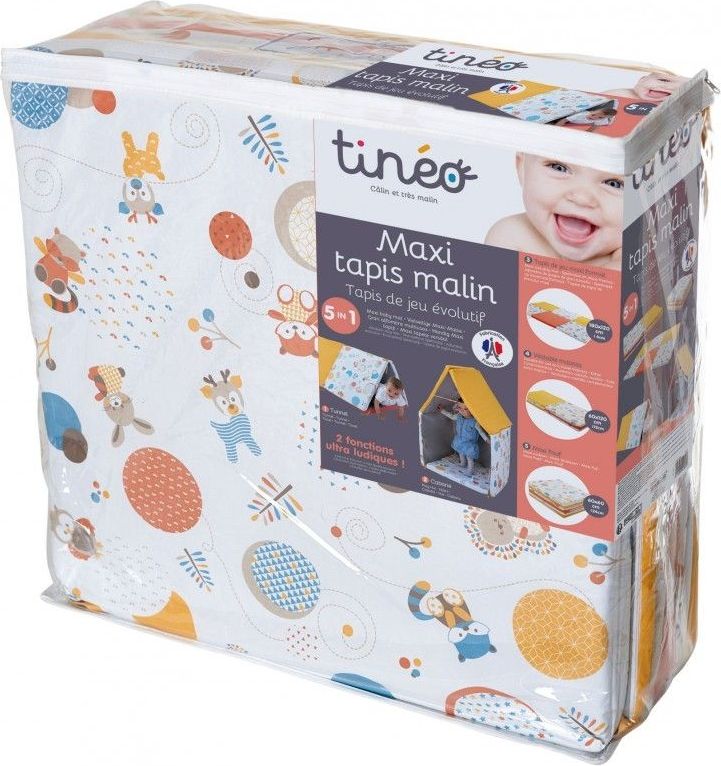 Tineo  Cestovní matrace a podložka 5v1 žluto/oranžová - obrázek 5