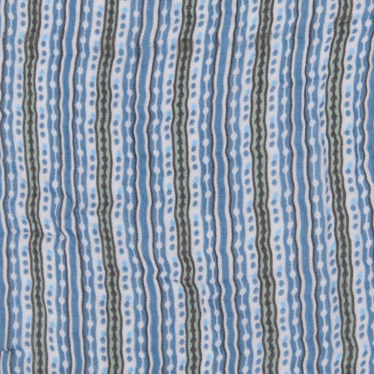 Deka LODGER Dreamer Muslin Stripe Xandu Ocean 120 x 120 cm - obrázek 3