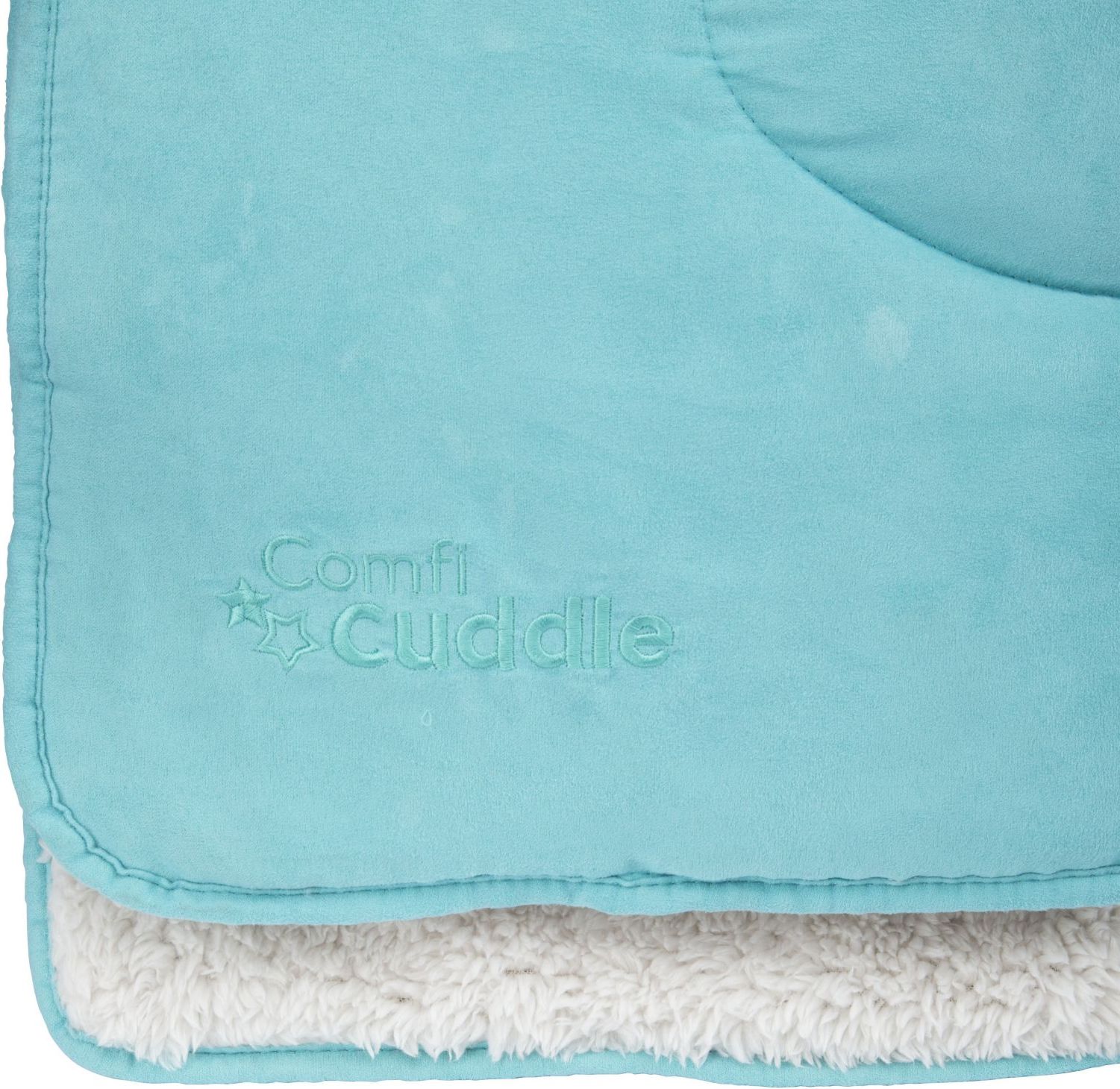 CUDDLECo Super měkká oboustranná dětská deka 110x75 cm, Tiffany blue - obrázek 2