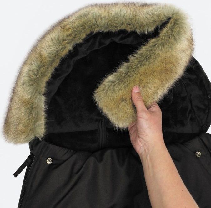 Dooky footmuff vel. L BLACK FURRY DeLuxe - obrázek 5