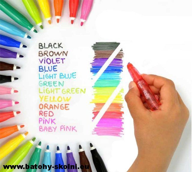 Gumovací fixy FriXion Colors sada 12 ks - obrázek 2