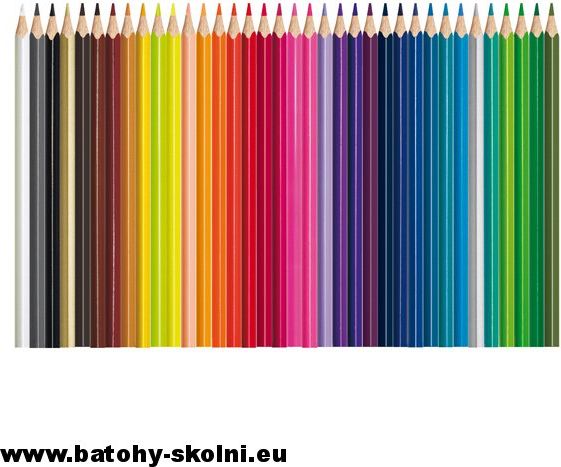 Školní pastelky Maped metal Box 24 ks barev - obrázek 2