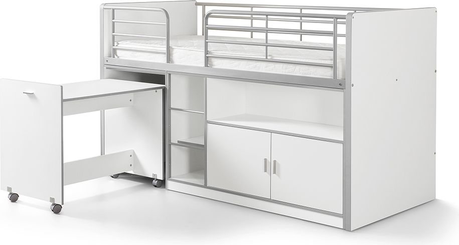 Dětská postel VIPACK FURNITURE Bonny bílá oranžová 200x90 cm - obrázek 2