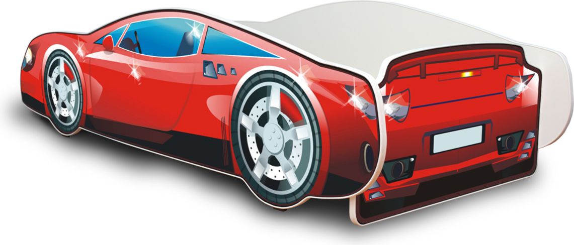 Dětská postel Ourbaby Car Speedy červená 180x80 cm - obrázek 2