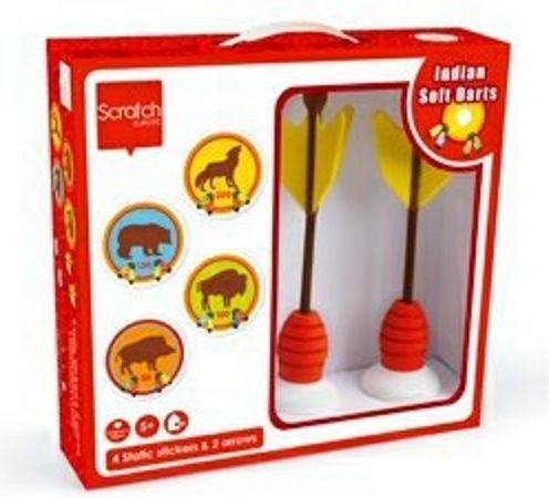 Dětské šipky se samolepkami Indiáni, Scratch - obrázek 1