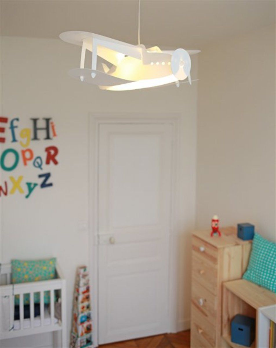 Dětská lampa letadlo - různé barvy červená - obrázek 5