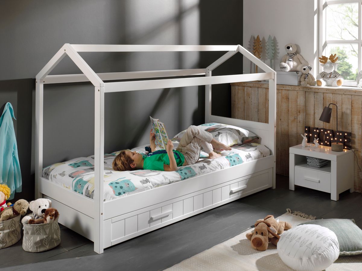 Dětská postel VIPACK FURNITURE Erik bílá 200x90 cm - obrázek 2