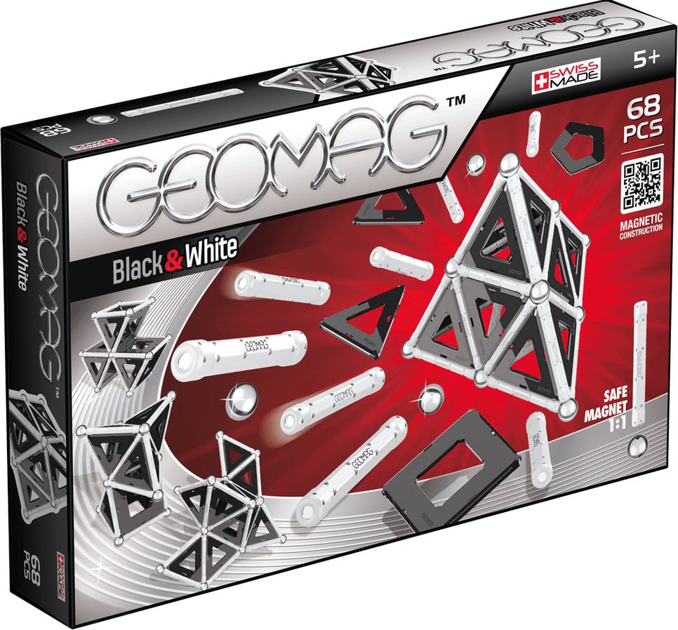 Geomag Black & White 68 pcs - obrázek 1