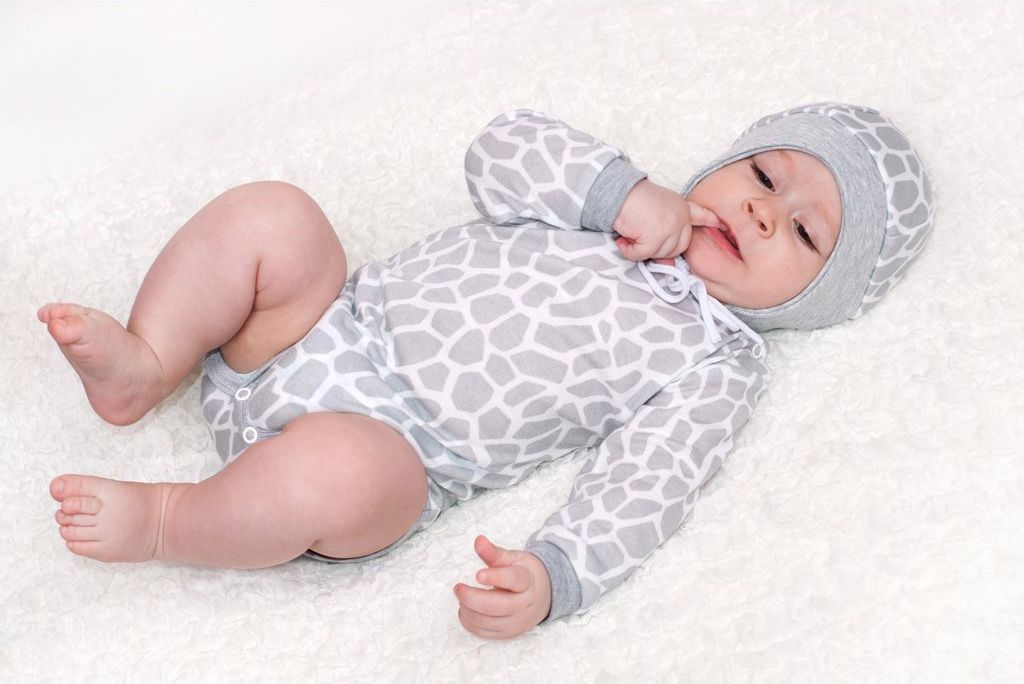 Kojenecká bavlněná čepička New Baby Žirafa 62 (3-6m) - obrázek 2