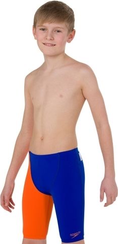 Chlapecké závodní plavky Speedo Fastskin Jammer Junior modrooranžové Velikosti 32 (164) - obrázek 4
