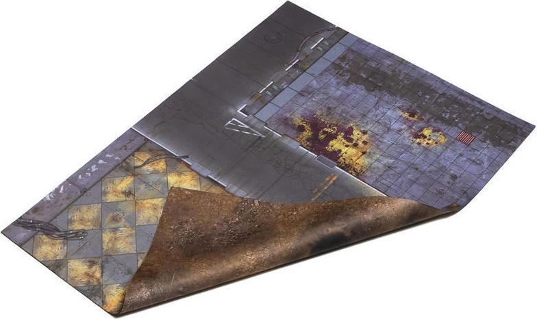 Gamemat.eu Oboustranné herní podložky pro Kill Team (76 x 56 cm) - různé motivy Barva: Quarantine and Fallout Zone - obrázek 1