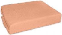 Prostěradlo do postýlky Scarlett - FROTÉ oranžové meruňkové - 120x60cm - obrázek 1