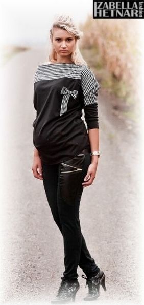Těhotenské kalhoty ZOE  - černé - XS (32-34) / XS - obrázek 1