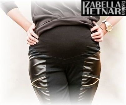 Těhotenské kalhoty ZOE  - černé - XS (32-34) / XS - obrázek 3
