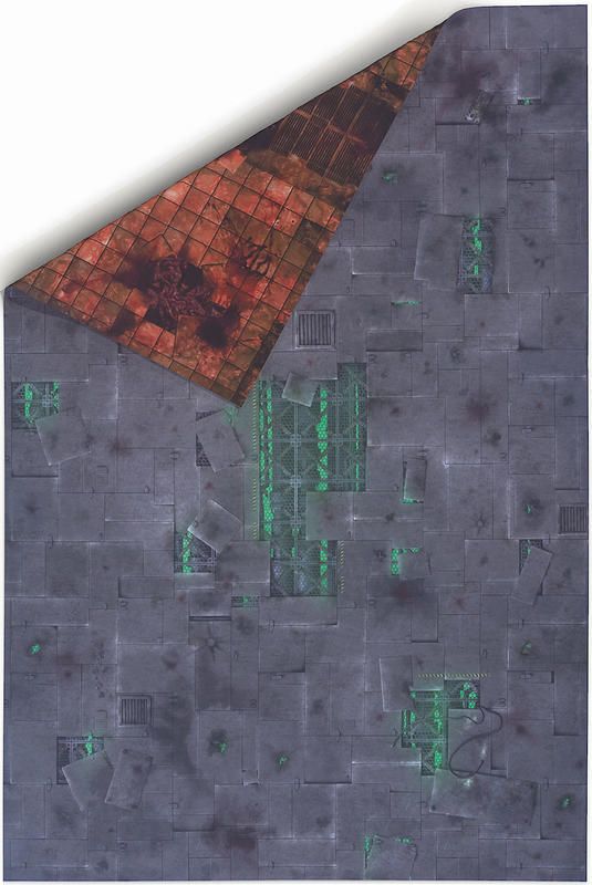 Gamemat.eu Oboustranná herní podložka 6'x4' (183 x 122cm) - různé motivy Varianta: Chem Zone and Lost World - obrázek 2