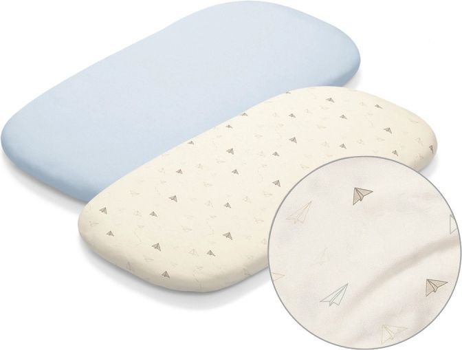 Bambusové prostěradlo do kočárku BabyOno PAPER PLANES sada 2ks - obrázek 1