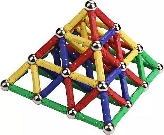 Magnetická stavebnice - 157 dílů - obrázek 2