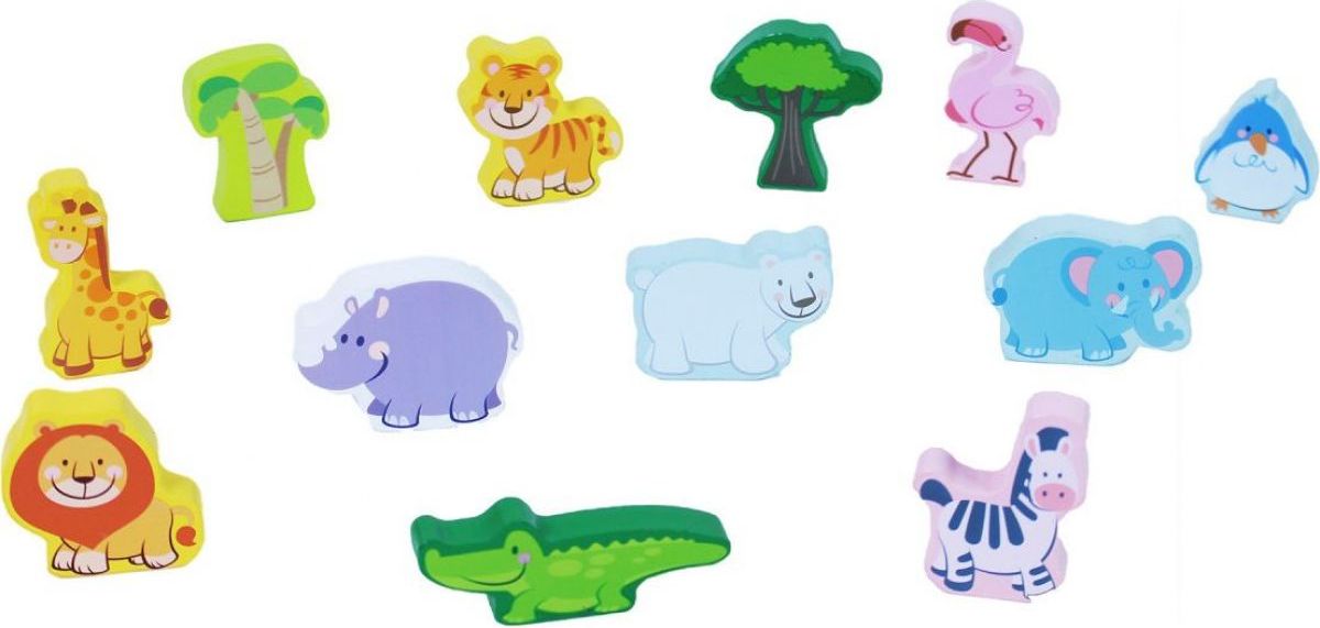 Rappa Moje dřevěné ZOO v kufru - obrázek 2