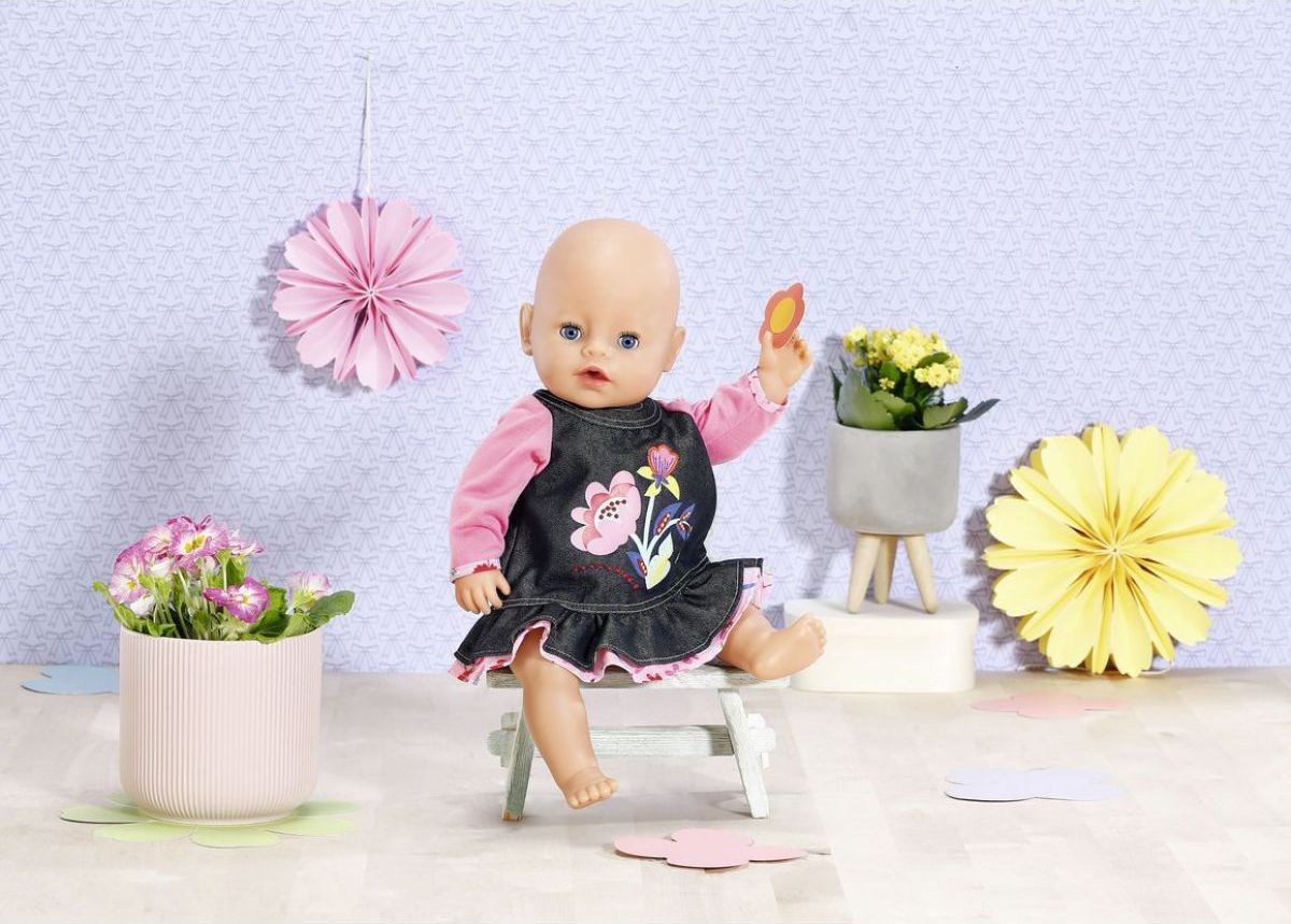 Dolly Moda Džínové šatičky 43 cm - obrázek 4