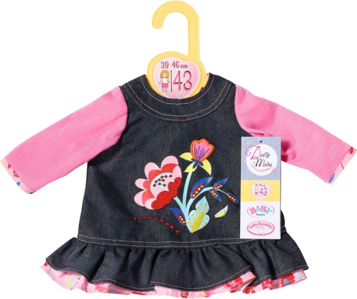 Dolly Moda Džínové šatičky 43 cm - obrázek 5