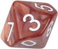 TLAMA games Hrací kostka desetistěnná perleťová Varianta: Karamelová d10 - obrázek 5