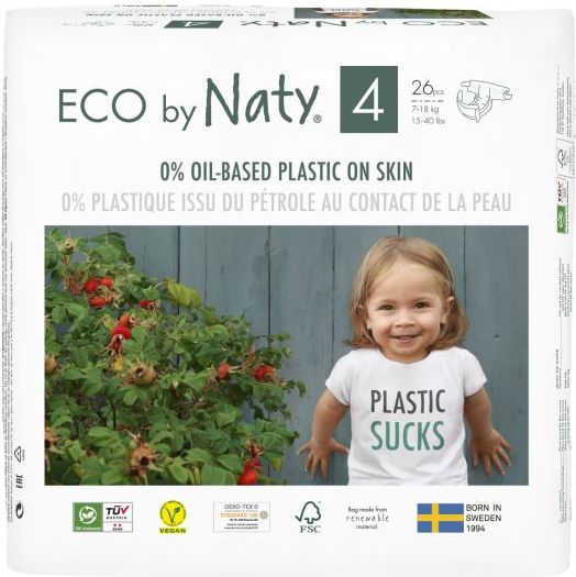 3x ECO BY NATY 4+ Maxi+, 24 ks (9-20 kg) - jednorázové pleny - obrázek 2