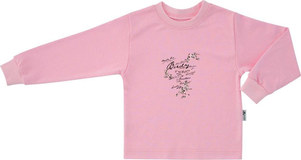 ESITO Dětské tričko s dlouhým rukávem Pink Birds 86 - obrázek 1