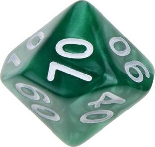 TLAMA games Hrací kostka d% perleťová Barva: červená - obrázek 6