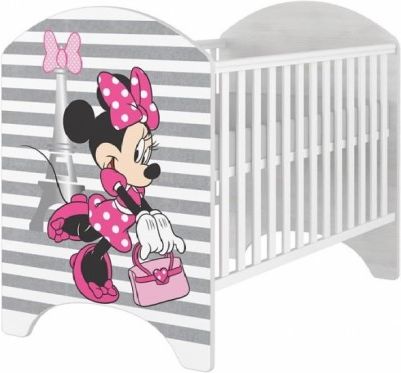 BabyBoo Dětská postýlka Disney Minnie v Paříži, 120x60cm - obrázek 1