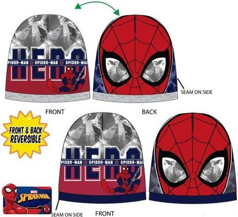 SunCity · Dětská / chlapecká teplá čepice Spider-man - MARVEL - motiv Hero 52 Černá - obrázek 4