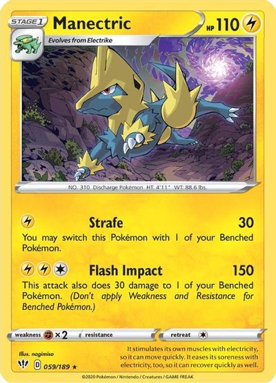 Manectric (P-YELLOW) /POKEMON - Darkness Ablaze - obrázek 1