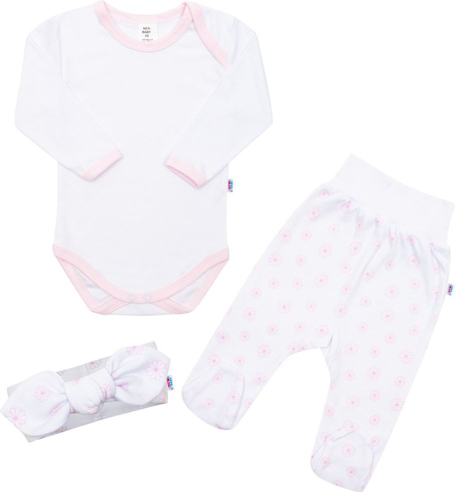 3-dílná bavlněná kojenecká souprava New Baby Lili 68 (4-6m) - obrázek 1