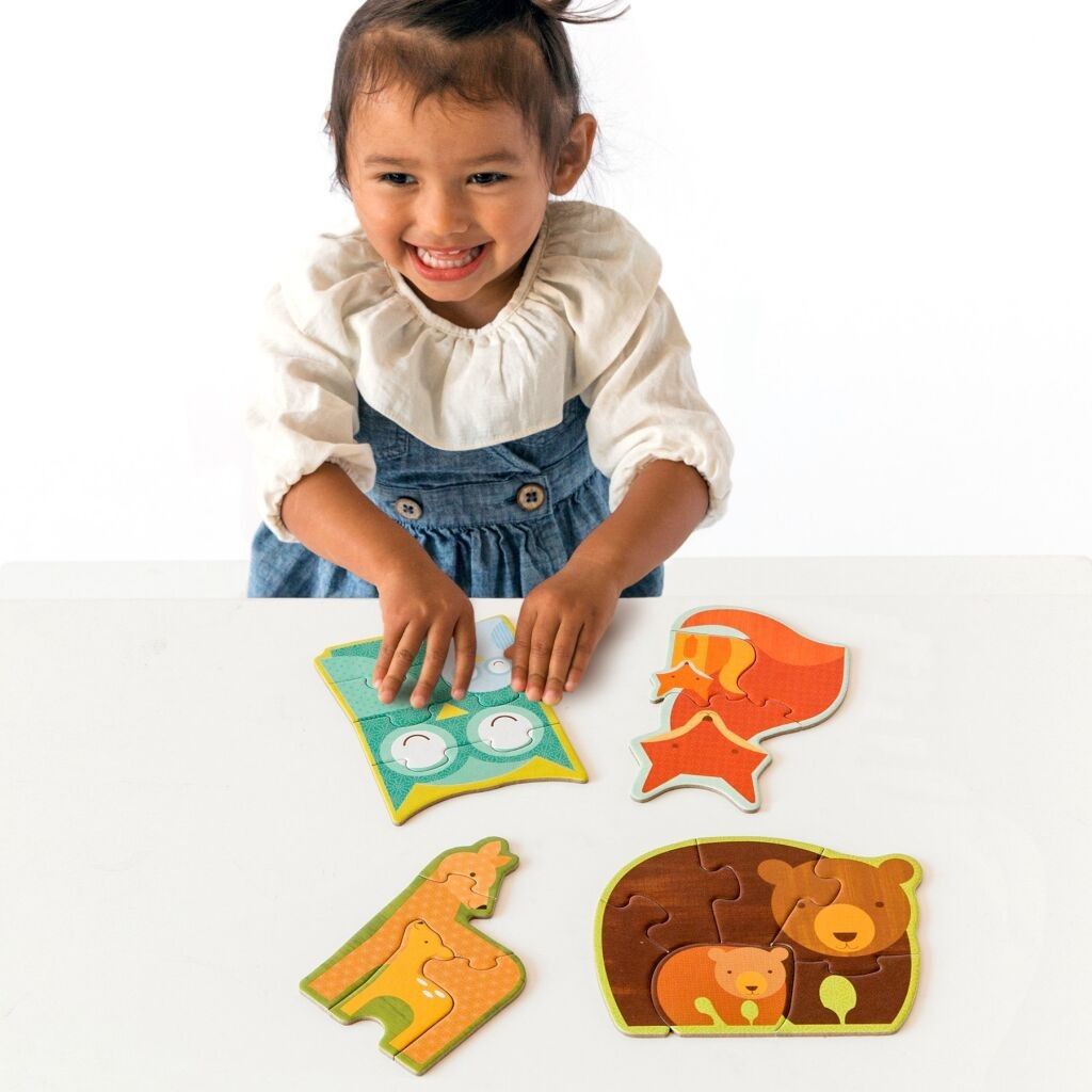 Petit Collage První puzzle lesní zvířátka - obrázek 4