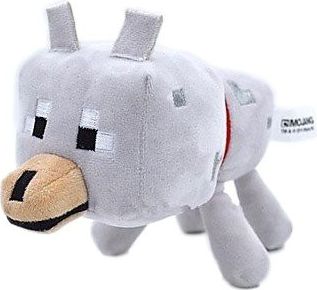 Dudlu Plyšák Minecraft bílý vlk - 22 cm - obrázek 1