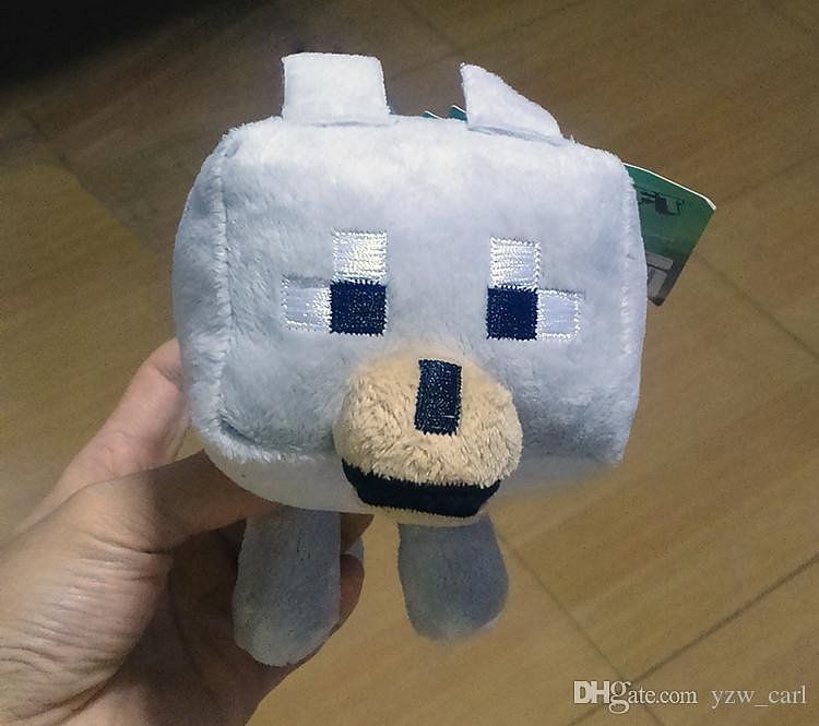 Dudlu Plyšák Minecraft bílý vlk - 22 cm - obrázek 2